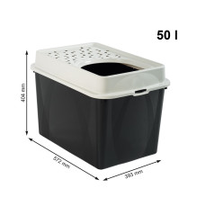 ROTHO Berty Eco Black - cat litter box