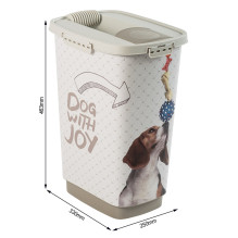 ROTHO Cody Beige - food container - 25l