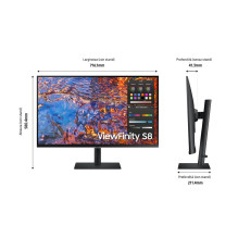 Samsung LS32B800PXU computer monitor 81.3 cm (32&quot;) 3840 x 2160 pixels 4K Ultra HD LCD Black