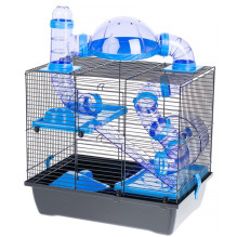 INTER-ZOO Rocky + Terrace blue - cage for a hamster