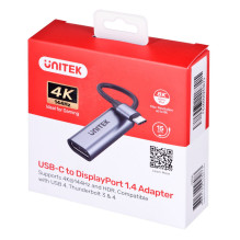 UNITEK ADAPTERIS USB-C, DISPLAYPORT 1.4, 8K@60HZ, V1415A