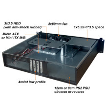 Techly I-CASE IPC-240L kompiuterio dėklas Rack Black