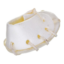 MACED Leather shoe White - dog chew - 7.5 cm