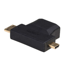 Akyga AK-AD-23 laidinis lyties keitiklis HDMI miniHDMI / microHDMI Black