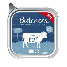 BUTCHER'S Original Junior Mega pack mix Paštetas - šlapias šunų maistas - 4 x 150g