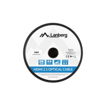 LANBERG HDMI CABLE LANBERG HDMI CABLE M / M V2.1 10M OPTICAL AOC BLACK