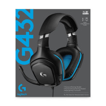 „Logitech G G432 7.1“ erdvinio garso laidinės žaidimų ausinės