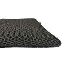 DIAMENTIQ Cat mat black rectangle - cat litter tray mat - 40 x 50cm