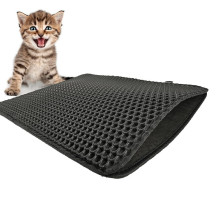 DIAMENTIQ Black rectangle box mat - cat litter tray mat - 45 x 60 cm