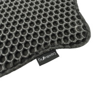 DIAMENTIQ Black rectangle box mat - cat litter tray mat - 45 x 60 cm