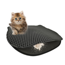 DIAMENTIQ Cat head shape litter tray mat - cat litter tray mat - 40 x 50cm