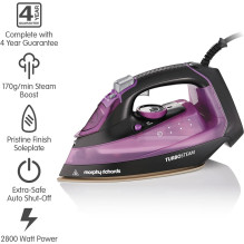 Morphy Richards 303140 lygintuvas Garų lygintuvas Keraminis padas 2800 W juoda, violetinė