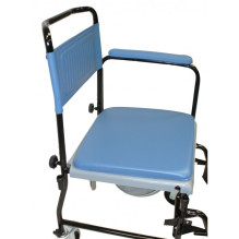 Folding toilet trolley Blue