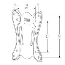 Maclean MC-715A TV Mount, TV Holder, Max VESA 100x100, 13-27&quot;, 25kg