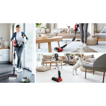 Bosch BCS711PET stick vacuum / electric broom Battery Dry Bagless 0.3 L Black, Red 3 Ah