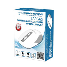 Esperanza EM130W belaidė Bluetooth 4D pelė, balta