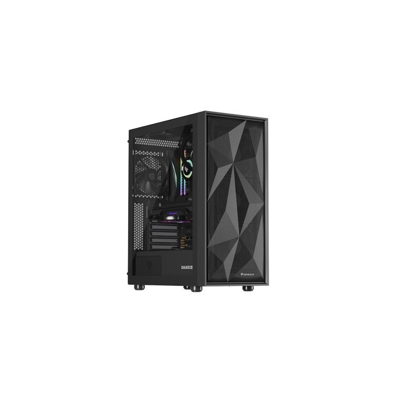 HOUSING GENESIS DIAXID 605F MIDI TOWER WITH USB-C WINDOW BLACK