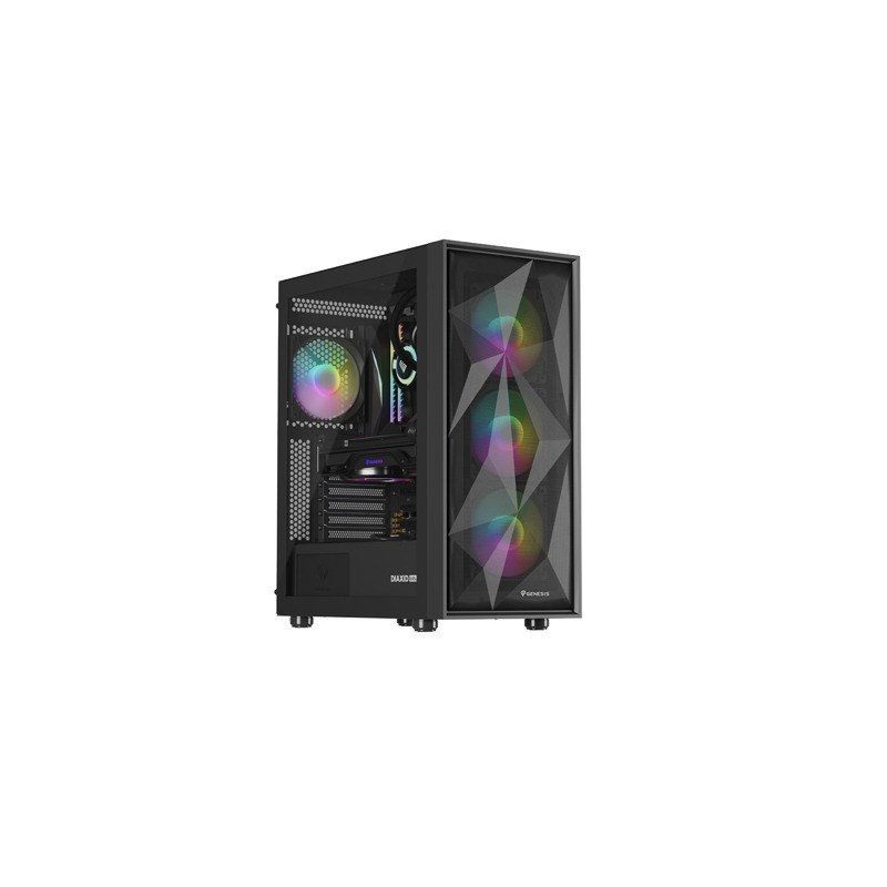 HOUSING GENESIS DIAXID 605 ARGB MIDI TOWER WITH USB-C WINDOW BLACK