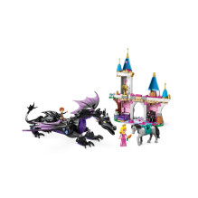 Blokai LEGO DISNEY 43240 Maleficent's Dragon Form ir Auroros pilis