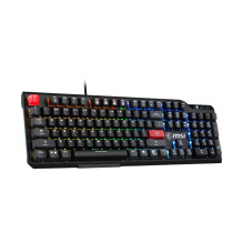 MSI Vigor GK41 Dusk LR JAV klaviatūra Žaidimams USB QWERTY anglų juoda