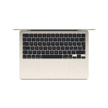 Apple MacBook Air 13 colių: M3 lustas su 8 branduolių CPU ir 10 branduolių GPU, 16 GB, 512 GB SSD - Starlight