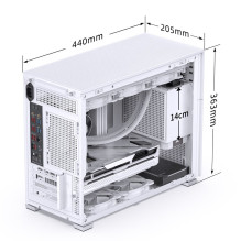 Kompiuterio dėklas JONSBO D31 MESH SCREEN Baltas