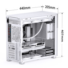 Kompiuterio dėklas JONSBO D41 MESH SCREEN Baltas