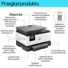 HP OfficeJet Pro 9120e All-in-One spausdintuvas terminis rašalinis spausdintuvas A4 4800 x 1200 DPI 22 ppm Wi-Fi