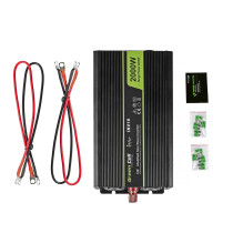 Green Cell INV10 maitinimo adapteris / inverteris Auto 2000 W Black