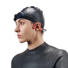 SHOKZ OpenSwim Pro belaidės ausinės su kaklu, sportinė Bluetooth juoda, raudona