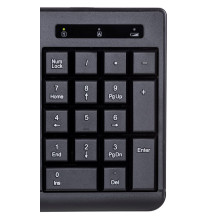 Activejet K-3803SW Keyboard wireless battery powered by 1x 1.5V AAA black