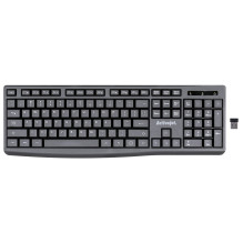 Activejet K-3803SW Keyboard wireless battery powered by 1x 1.5V AAA black