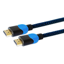 Savio GCL-02 HDMI laidas 1,8 m HDMI A tipas (standartinis) Juoda, mėlyna