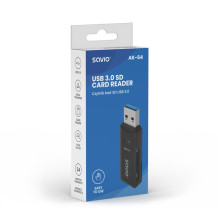 SAVIO SD kortelių skaitytuvas, USB 3.0, AK-64