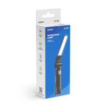 Savio FL-03 COB LED 3W įkraunama dirbtuvių lempa, USB-C, 150 lm, besisukanti galvutė, magnetas