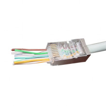 Gembird LC-PTF-01 / 100 wire connector RJ-45 Brown, Silver, Transparent