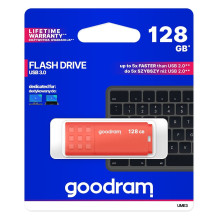 Goodram UME3-1280O0R11 USB atmintinė 128 GB USB Type-A 3.2 Gen 1 (3.1 Gen 1) Oranžinė