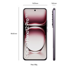 OPPO Reno12 Pro 17 cm (6,7 colio) su dviem SIM kortelėmis Android 14 5G USB Type-C 12 GB 512 GB 5000 mAh Juoda