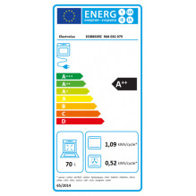 Juodos spalvos garinė orkaitė Electrolux EOB8S39Z