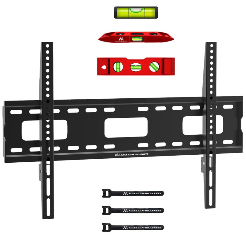 Maclean TV MC-419 Wall Mount Bracket 32&quot;-100&quot; VESA 600x400 45kg Tilting Universal Adjustable Spirit Level Acce