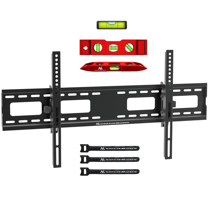 Maclean MC-422 TV Wall Mount Heavy Duty 43&quot;-100&quot; max VESA 800x400 120kg Tilting + / -15° Bracket Holder Hanger