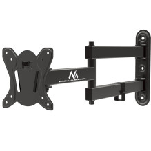 Maclean MC-417 Full Motion TV Monitor Wall Mount 13-32&quot; 30kg max. VESA 100x100 Black Powder Coated Universal Holder