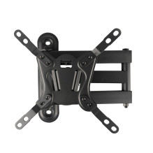 Maclean MC-418 TV Monitor Full Motion Wall Mount 23&quot;-43&quot; 30kg max VESA 200x200 Black Tilting Rotating Adjustab