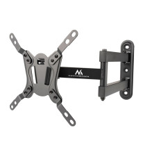 Maclean MC-418 TV Monitor Full Motion Wall Mount 23&quot;-43&quot; 30kg max VESA 200x200 Black Tilting Rotating Adjustab