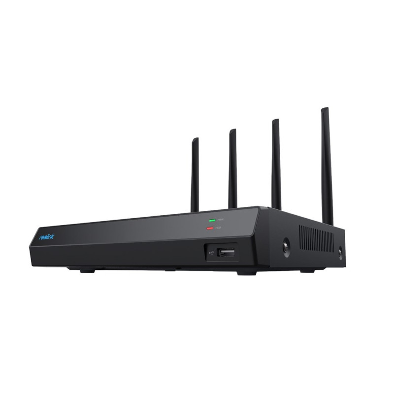 Reolink NVS12W - 12-Channel Wi-Fi 6 NVR, Support Up to 16MP Cam, 5 / 2.4 GHz Wi-Fi, 2TB HDD, 16TB Storage Capacity, blac