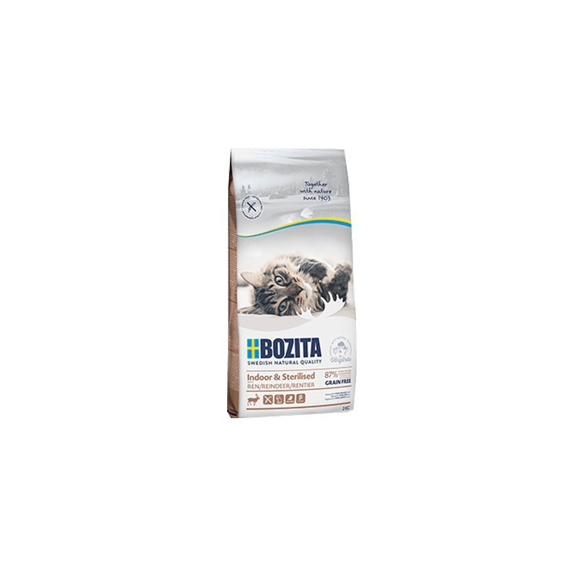 Bozita Indoor&amp;Sterilised Grain free Reindeer 2 kg