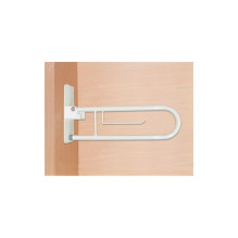 Toilet handrail, bathroom hinged handle White