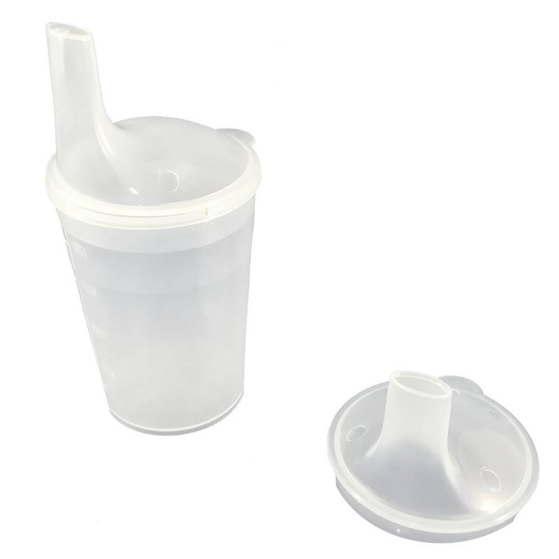 Mug with mouthpiece translucent