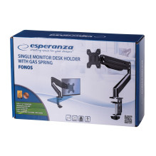 Esperanza ERW019 monitor mount / stand 68.6 cm (27&quot;) Black Desk