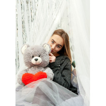 FRANK teddy bear 50 cm grey